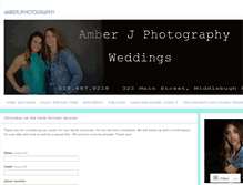 Tablet Screenshot of amberjphoto.com